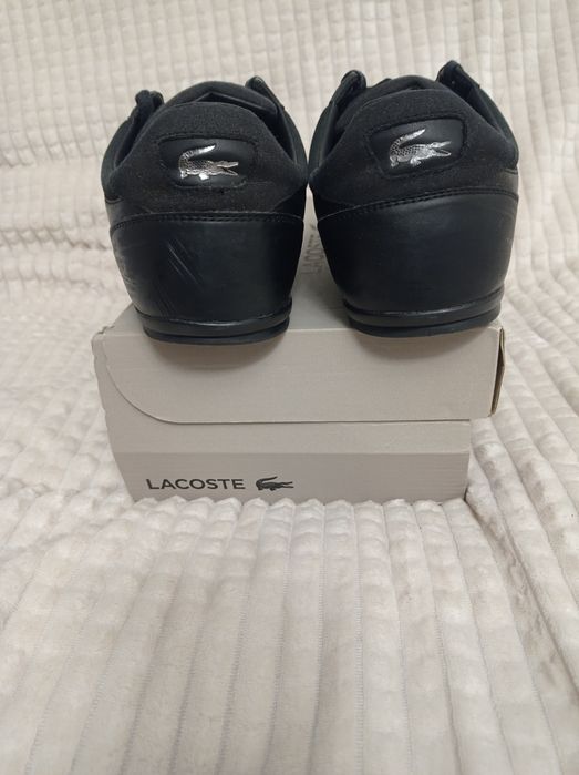 Buty Lacoste Chaymon rozmiar 44 ,5 czarne skórzane sneakersy skóra 45