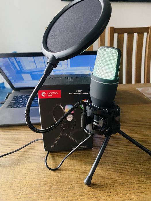 RGB мікрофон для пк, ноутбуку