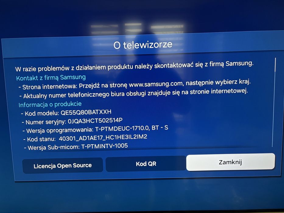 Samsung 55” 120Hz QLED 4k