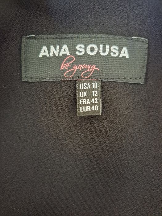 Vestido preto e cinza Ana Sousa