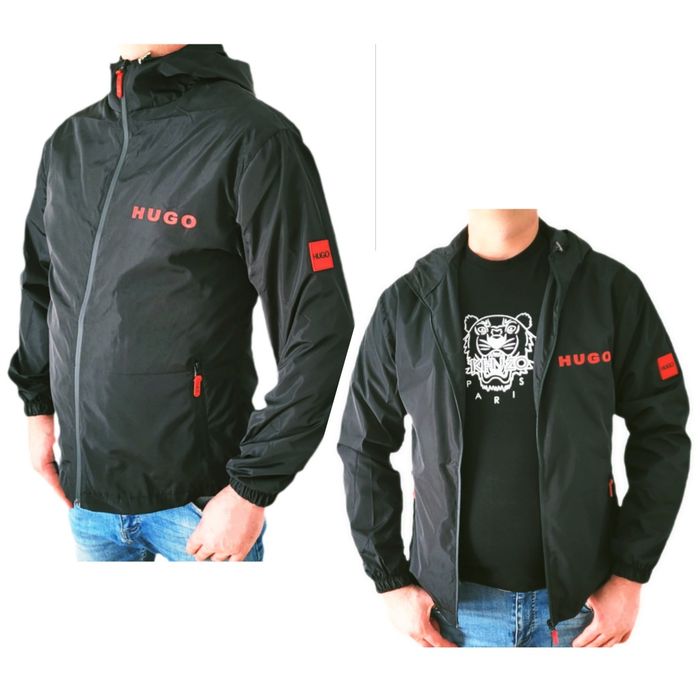 Kurtka przciwdeszczowa Hugo Boss czarna