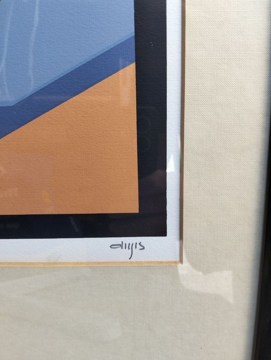 Serigrafia Estilo "Évora" ou Vistas de Portugal, Carlos Dugos.  70x50