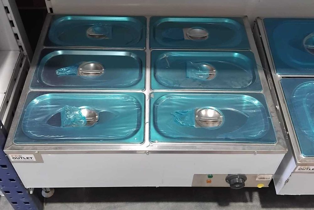 Banho-Maria - 6 Cubas GN1/3 - NOVO