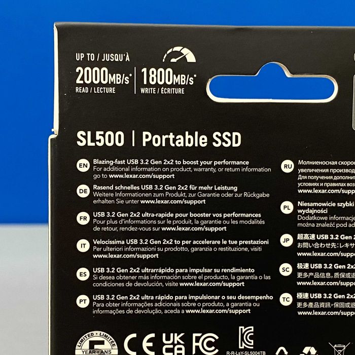 Lexar SL500 Portable SSD 1TB | SELADO | 3 ANOS DE GARANTIA
