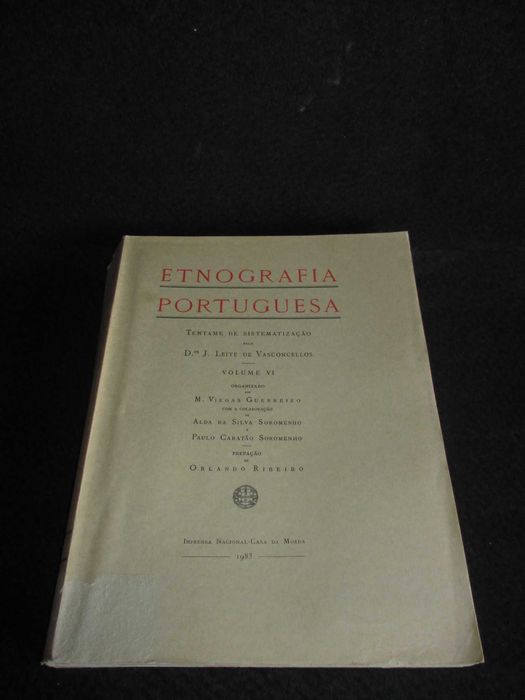 Livros Etnografia Portuguesa J. de Leite Vasconcelos