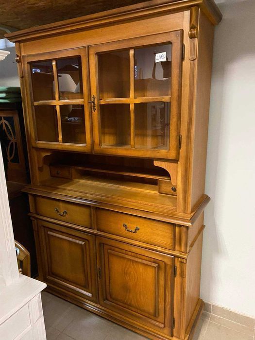 Kredens drewniany dębowy jasny dąb solidny holenderski FV DOWÓZ