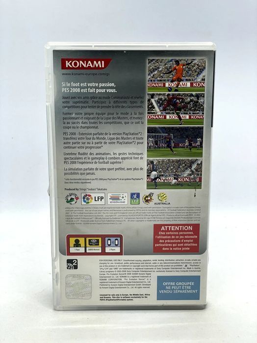 Pro Evolution Soccer 2008 PSP Po Angielsku