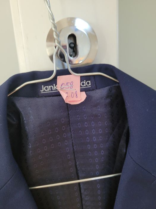 Jankes granatowy garnitur dla chłopca