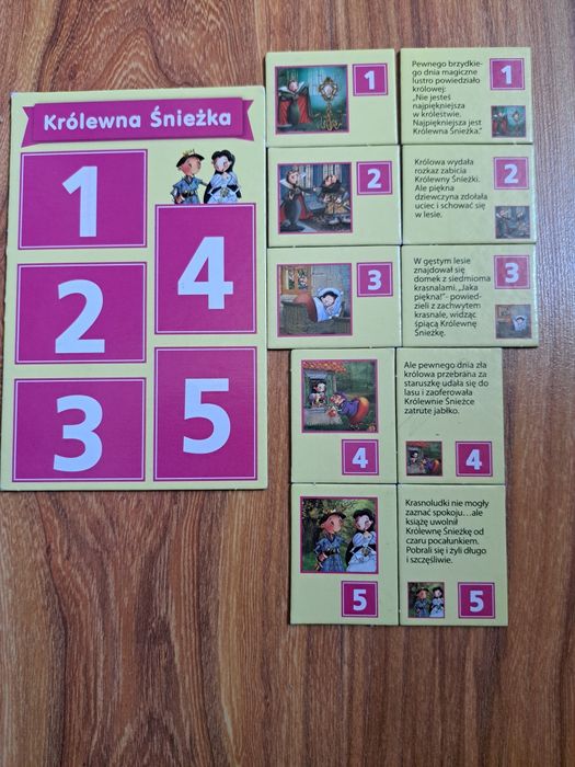 Bajkowa gra z loteryjką i grą pamięciowa