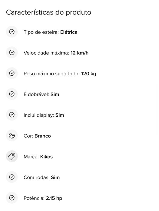 Esteira Ergometriga Kikos HMaxi