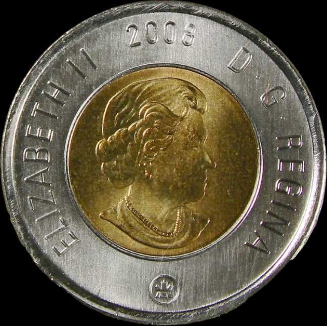 2 Dollars - 2008 - Canadá - O País do Ácer e do Urso Polar