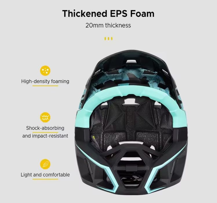 Capacete de bicicleta de montanha de rosto completo