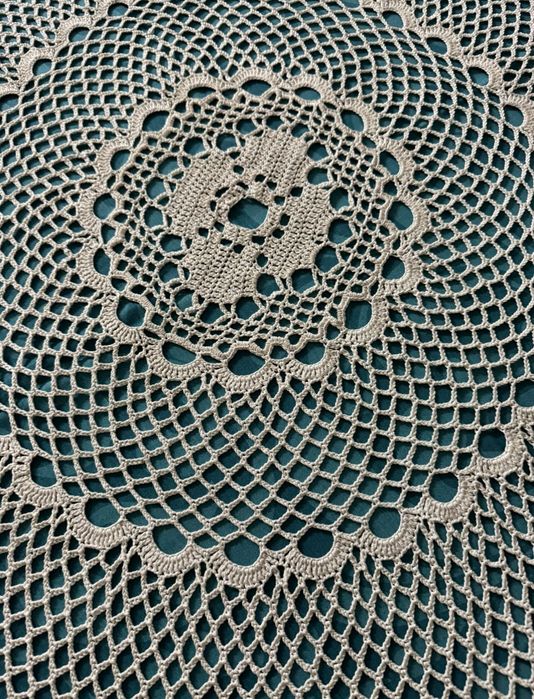 Toalha crochet feito à mão