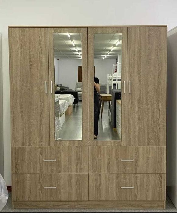 LIQUIDA%C3%87%C3%83O%21%21+Roupeiro+de+4+portas+e+4+gavetas+por+269%E2%82%AC64297899314307120