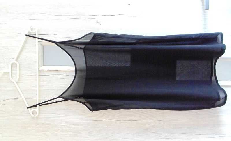 River Island nowa czarna halka na wąskich ramiączkach 36