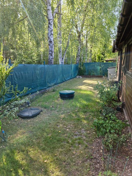 Działka ROD w Malcanowie k.Otwocka, domek drew.ocieplony. Dojazd MZK