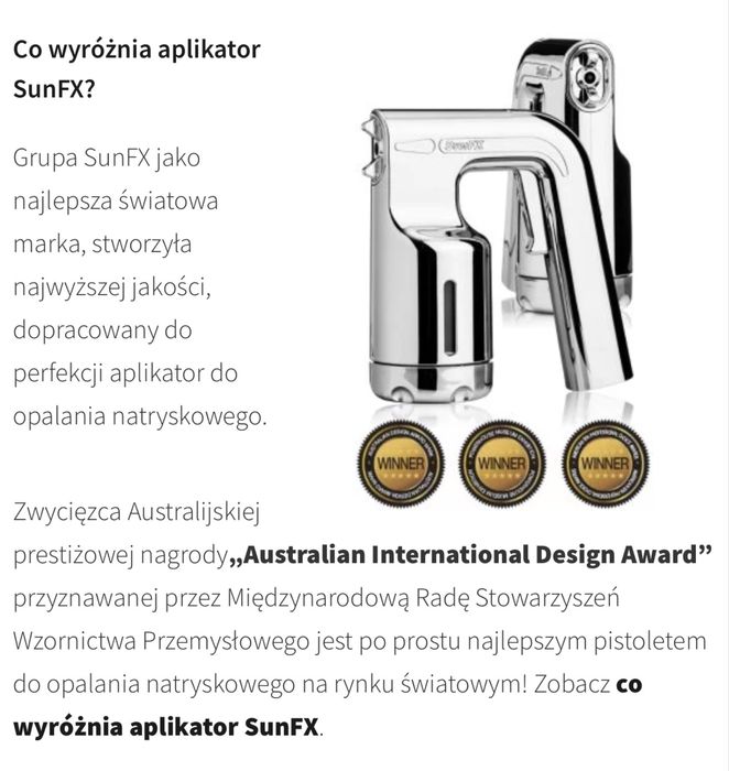 Zestaw do Opalania natryskowego SUN FX PRO