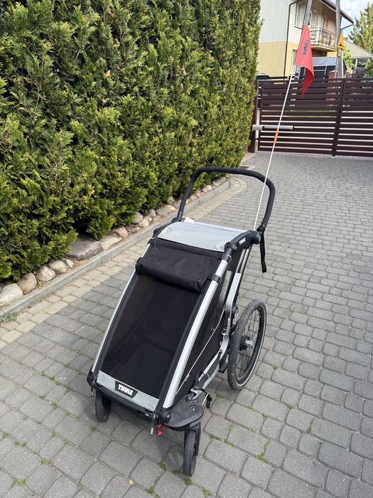 Thule Chariot Lite 1 Agave jak nowa + 2 adaptery + siedzisko