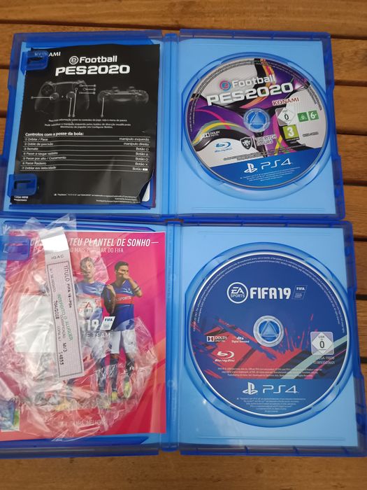 PS4 Fifa19 e PES2020