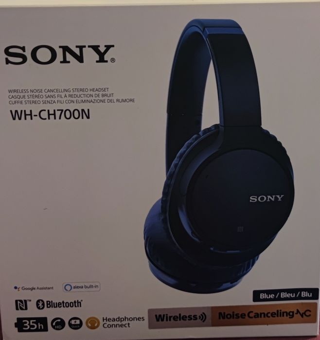 Auscultadores Sony WH CH 700N + Estojo de