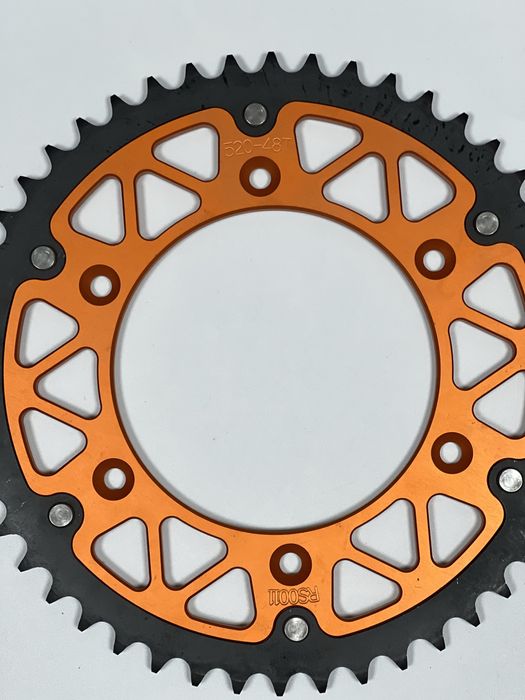 Зірка задня полегшена 48 зубів,помаранчева