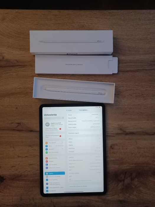 Apple iPad Pro 11" 128GB + Rysik Apple Pencil 2. generacji (MU8F2ZM/A)