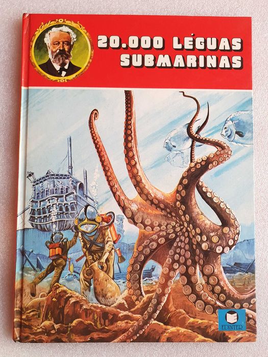 Comic Album ~ "Twenty Thousand Leagues Under the Sea" ~ Edinter ~ Hardcover ~ 1982