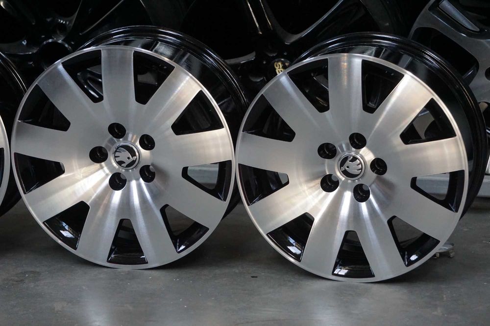 Alufelgi oryginał Skoda 5x112 7Jx17 et37 cb57,1mm czarny i cnc