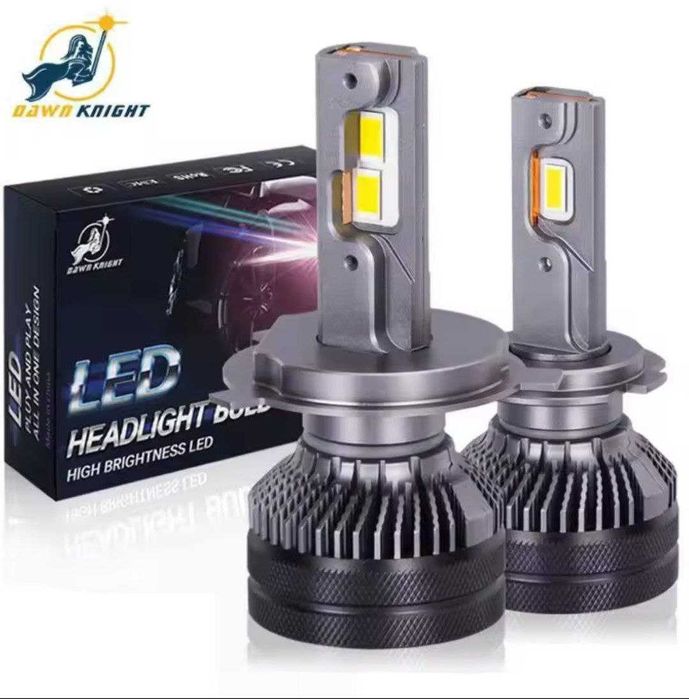 LED лед лампы DawnKnight  12 в и 24 в H7,H4,H1