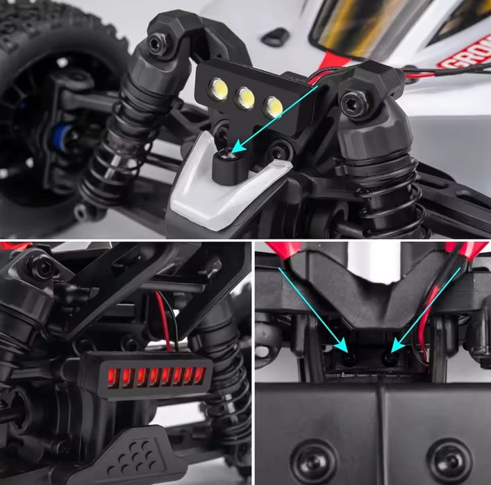 Dedykowane oświetlenie rc do 1:18 TRAXXAS A-RRMA Typhon Grom