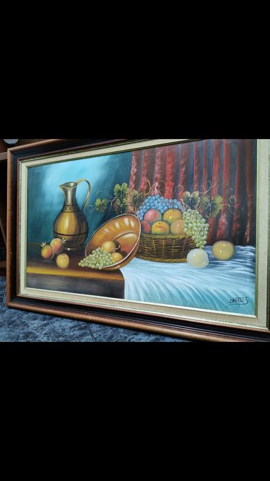 Quadro em tela - Pintado à mão