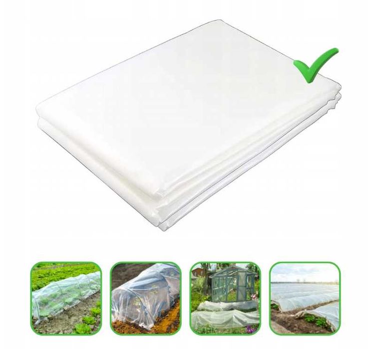 2X3 PLANDEKA PRZEZROCZYSTA - Ogrodowa Szklarniowa Bardzo gruba folia