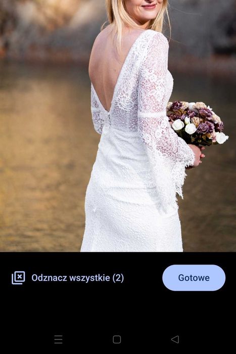 Suknia ślubna Boho M/L Piękna! Okazja!