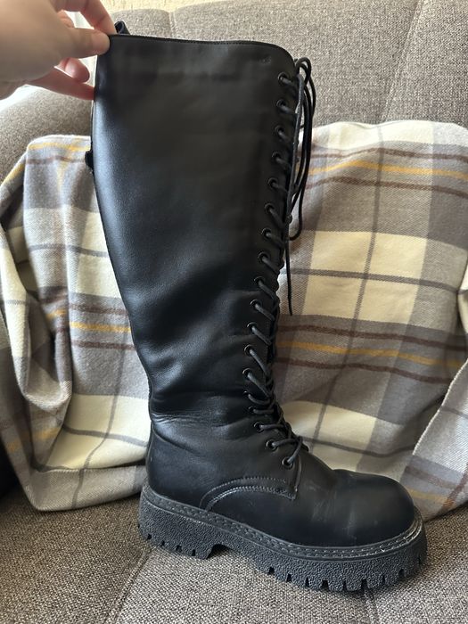 Шкіряні берци (нові, 1 раз взуті)