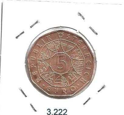 Áustria - - - 5 Euros - 2013 - - - Terra dos Lagos - - - Moeda