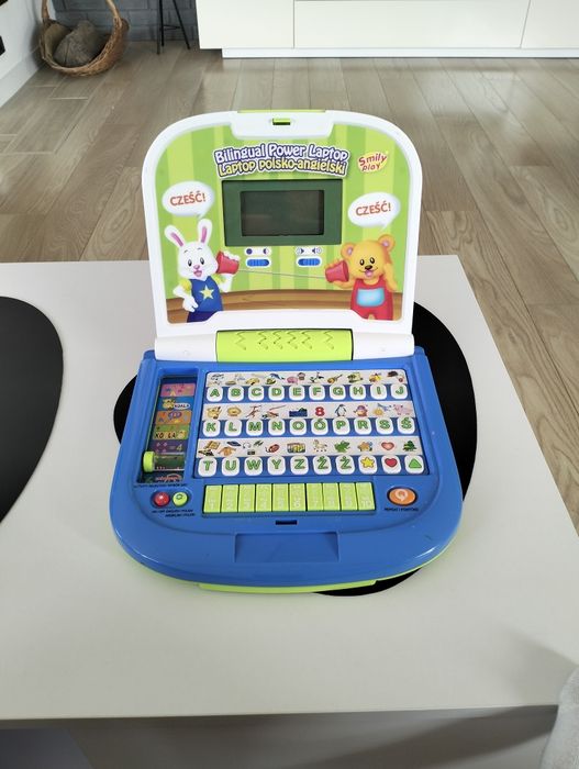 zabawa edukacyjna laptop dwujęzyczny