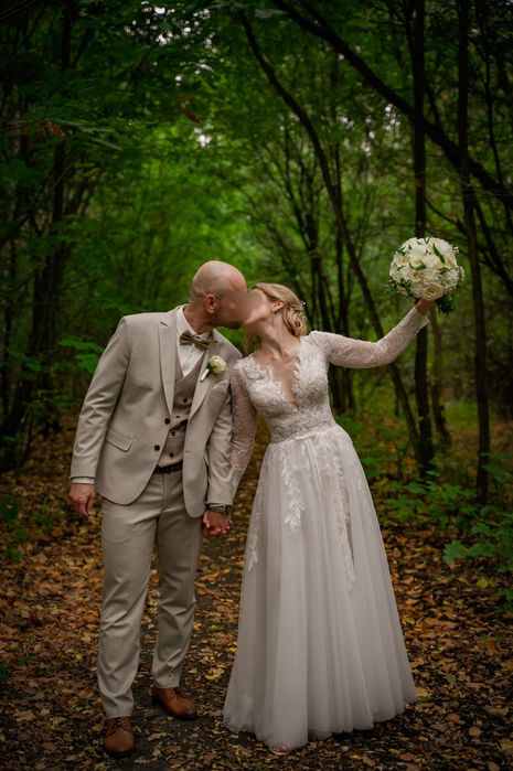 Suknia ślubna Bianca z odpinanym trenem