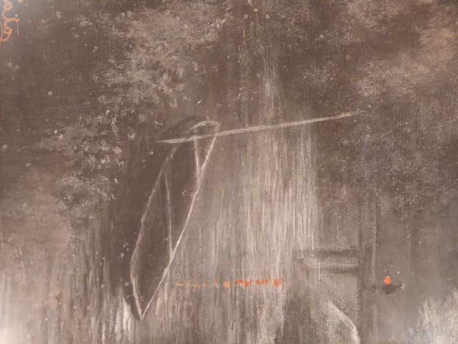 Pastel Spacer przy blasku ksiezyca zima - Canton 20 luty 1920 E. Katz