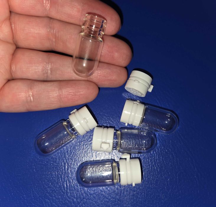Conjunto 5 mini frascos de viagem ou amostras
