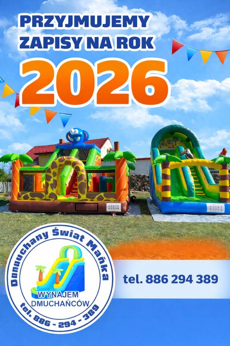 Dmuchańce / wynajem / plac zabaw / zjeżdżalnia / Wynajem dmuchańców