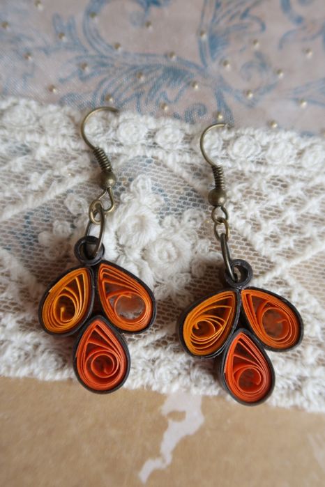 Ręcznie wykonane kolczyki w stylu boho