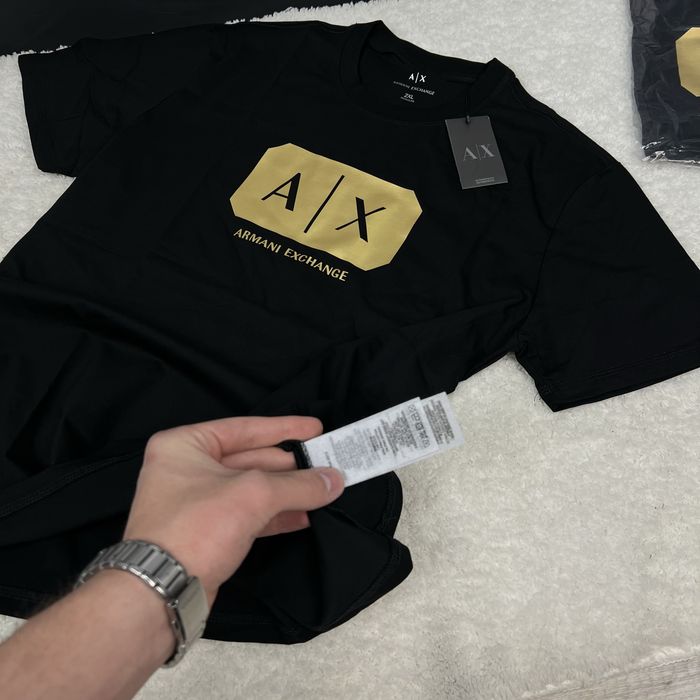 Футболка Armani Exchange Gold NEW model (emprio,EA7)