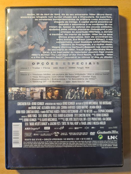Filme "A Queda - Hitler e o Fim do Terceiro Teich" em DVD