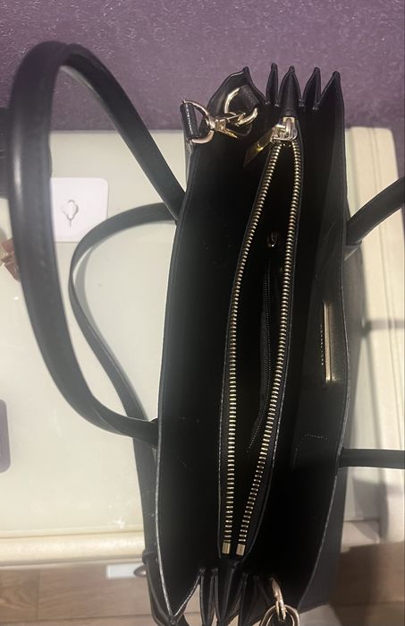Сумка Michael Kors Mercer Crossbody, натуральная кожа, чёрная