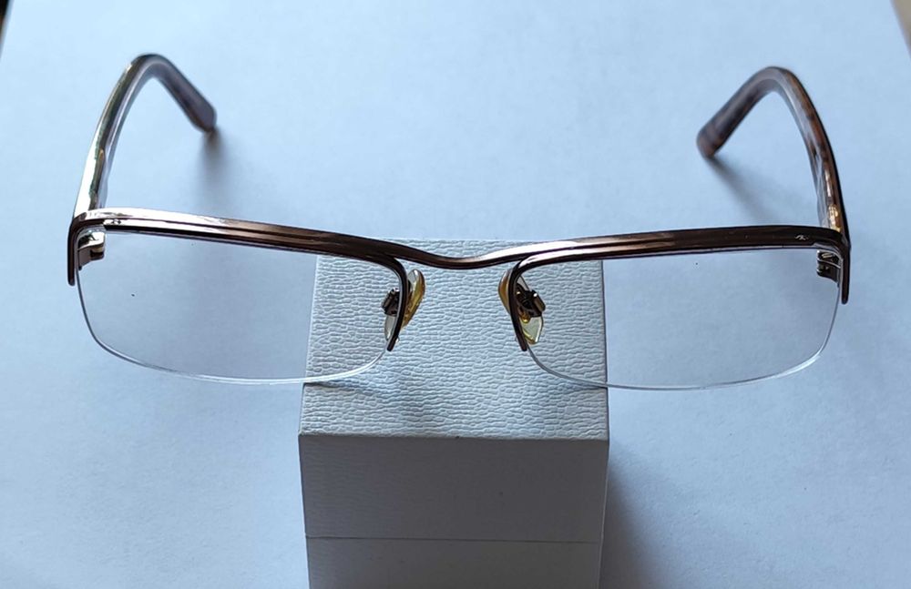 Burberry B1094 oryginał logo idealne okulary oprawki brązowe złote
