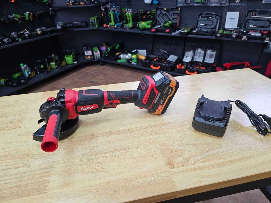 Мощная Болгарка Razor 125 круг с Акб 4.0 Ultra Прокрафт + Зарядка