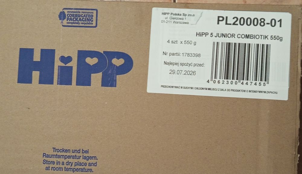 Mleko HiPP 5 3op