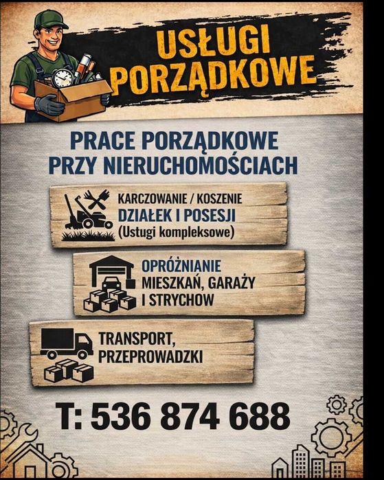 USŁUGI PORZĄDKOWE • Sprzątanie nieruchomośc