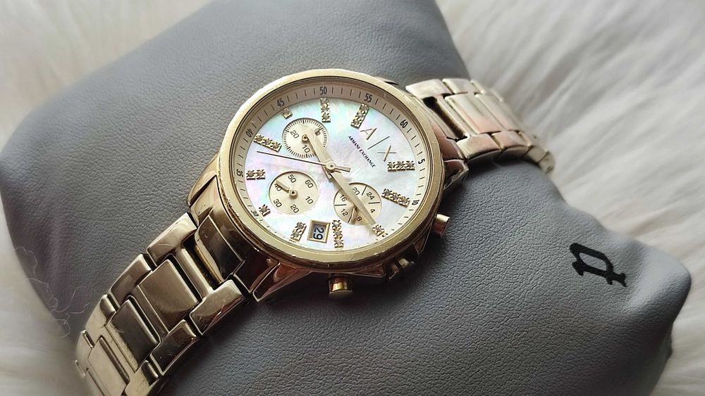 Relógio Armani Exchange AX Dourado – Original