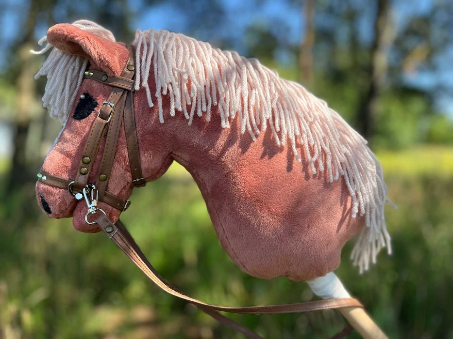 Hobby Horse – ręcznie wykonany, A3 z ogłowiem i filcową marchewką